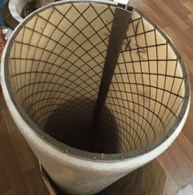 Tubo de malla de acero PU